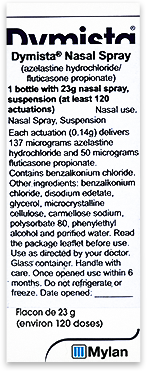 Dymista Nasal Spray (Azelastine with Fluticasone)