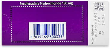 Telfast Tablets (120mg, 180mg)