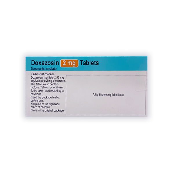 Doxazosin Tablets for Enlarged Prostate (2mg, 4mg)