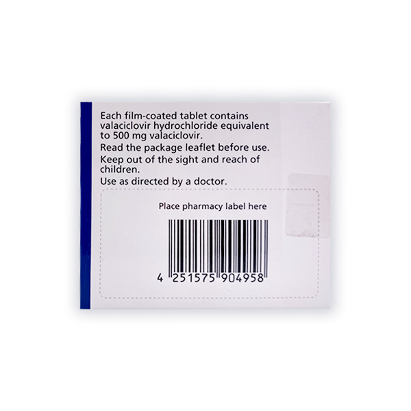 Valaciclovir 500 mg Tablets (For Shingles)