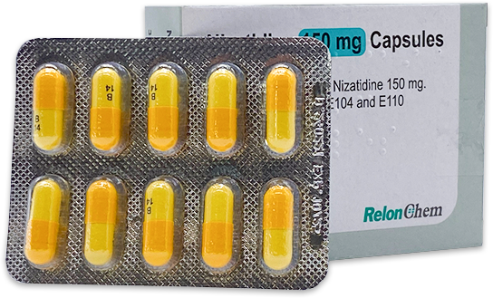 Nizatidine Capsules For Acid Reflux (150mg, 300mg)