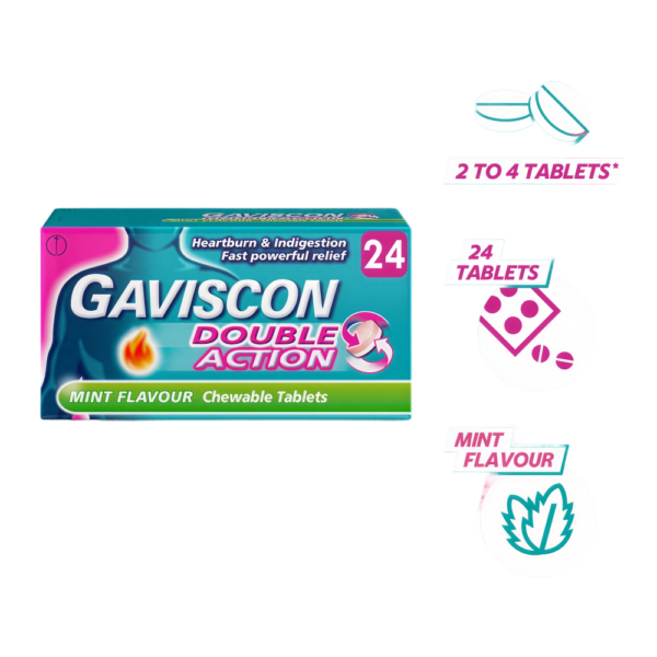 Gaviscon Double Action Heartburn & Indigestion Tablets