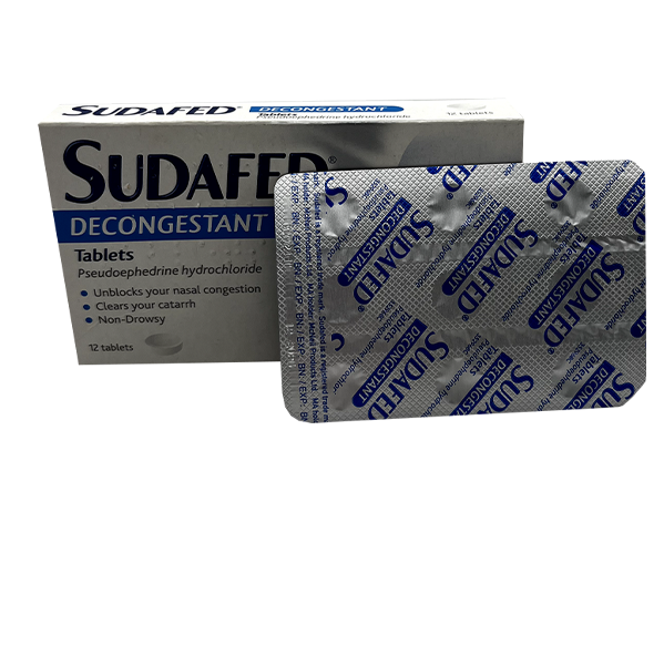 Sudafed Decongestant Tablets