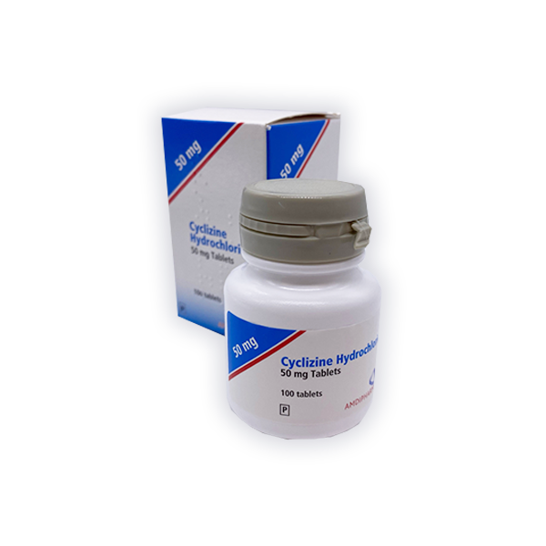 Cyclizine Tablets For Nausea (Anti-Sickness) (50mg)