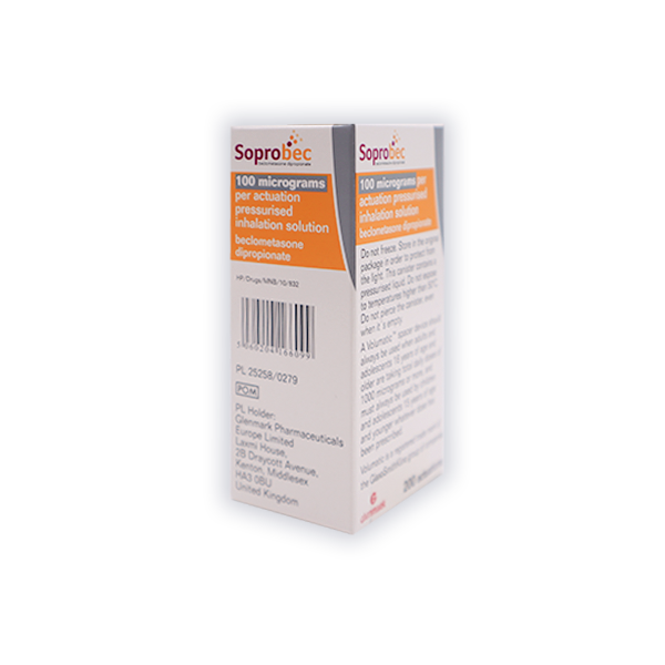 Soprobec Inhaler (100mcg, 200mcg, 250mcg)