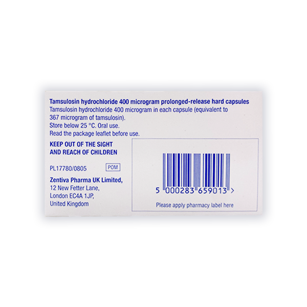 Tamsulosin 400mcg MR Capsules for Enlarged Prostate